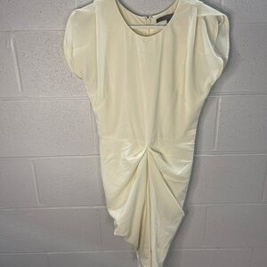 Guess Asymmetrical Dress in Soft Cream